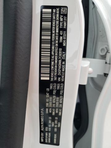 ZASPAKBN8L7C92810 - 2020 ALFA ROMEO STELVIO TI თეთრი ფოტო 14