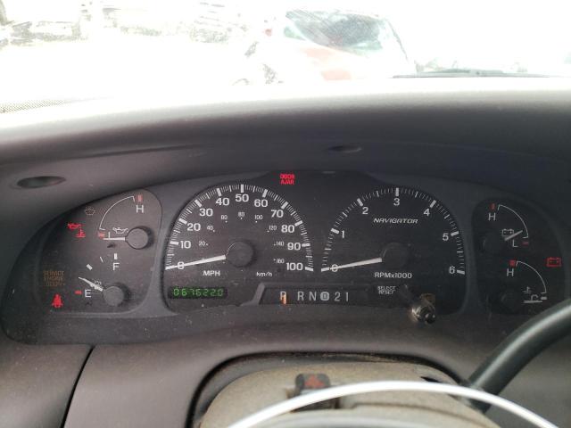 5LMFU28A7YLJ29573 - 2000 LINCOLN NAVIGATOR ვერცხლისფერი ფოტო 9