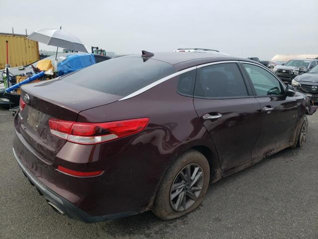 5XXGT4L39LG422452 - 2020 KIA OPTIMA LX BURGUNDY photo 3