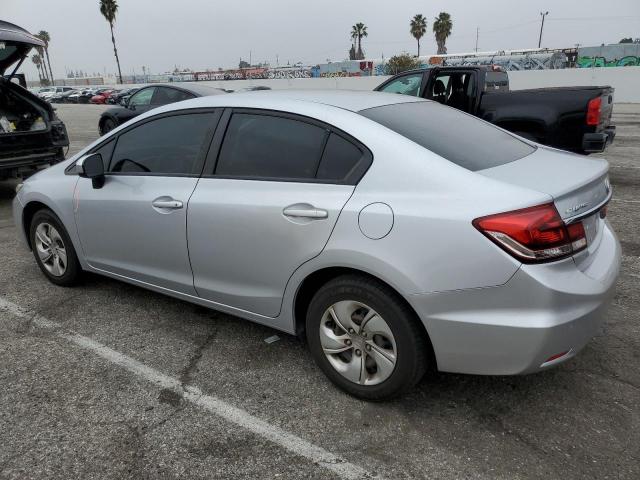 2HGFB2F51EH554834 - 2014 HONDA CIVIC LX SILVER photo 2