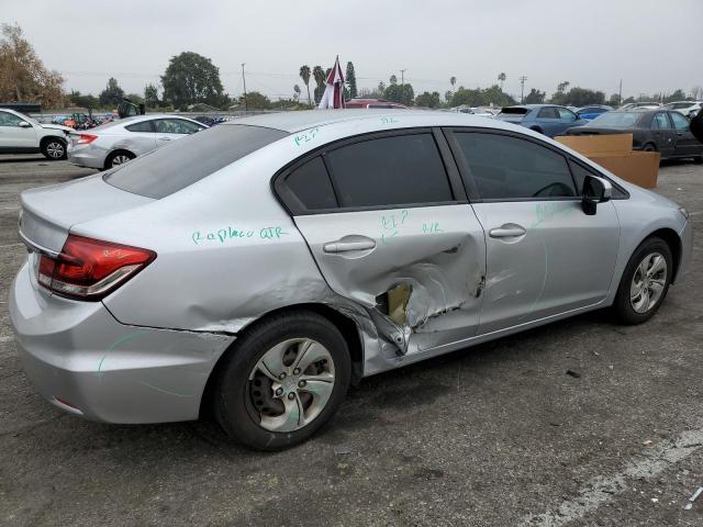 2HGFB2F51EH554834 - 2014 HONDA CIVIC LX SILVER photo 3