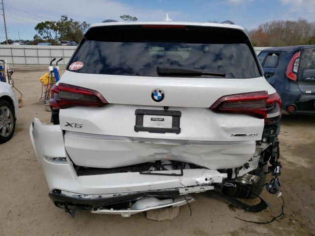 5UXCR6C08M9H38651 - 2021 BMW X5 XDRIVE40I WHITE photo 6