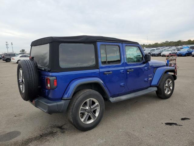 1C4HJXEN0KW624507 - 2019 JEEP WRANGLER U SAHARA BLUE photo 3