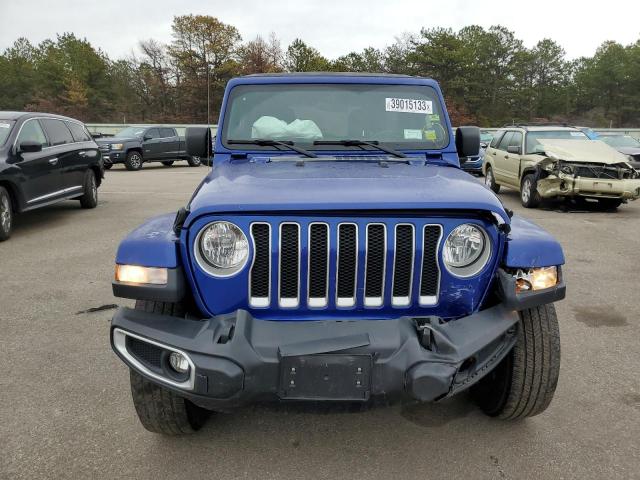1C4HJXEN0KW624507 - 2019 JEEP WRANGLER U SAHARA BLUE photo 5