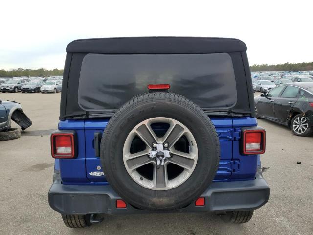 1C4HJXEN0KW624507 - 2019 JEEP WRANGLER U SAHARA BLUE photo 6