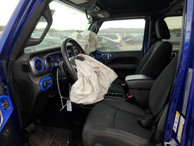 1C4HJXEN0KW624507 - 2019 JEEP WRANGLER U SAHARA BLUE photo 7