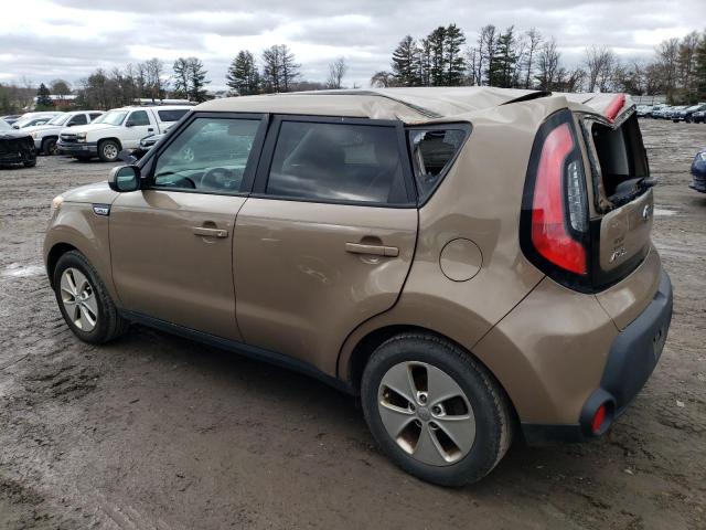 KNDJN2A23F7206124 - 2015 KIA SOUL TAN photo 2