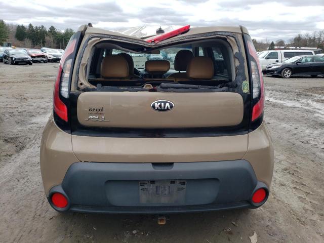 KNDJN2A23F7206124 - 2015 KIA SOUL TAN photo 6