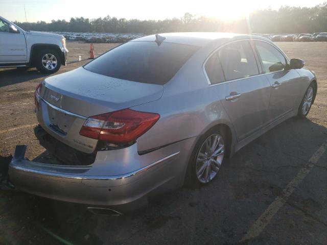 KMHGC4DF2CU176004 - 2012 HYUNDAI GENESIS 4.6L SILVER photo 3