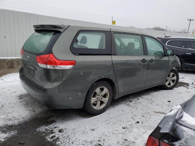 5TDZK3DC6BS020728 - 2011 TOYOTA SIENNA GRAY photo 3