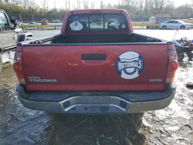 5TETX22NX7Z375126 - 2007 TOYOTA TACOMA ACCESS CAB RED photo 6