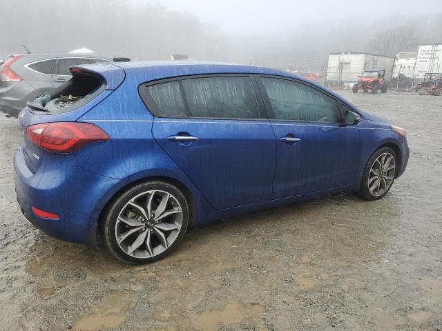 3KPFN5A34JE194316 - 2018 KIA FORTE EX BLUE photo 3