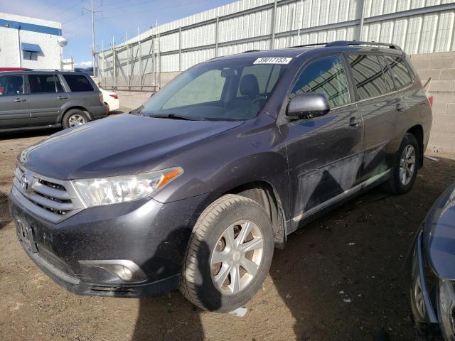 5TDBK3EH9CS112784 - 2012 TOYOTA HIGHLANDER BASE فحمي صورة 1
