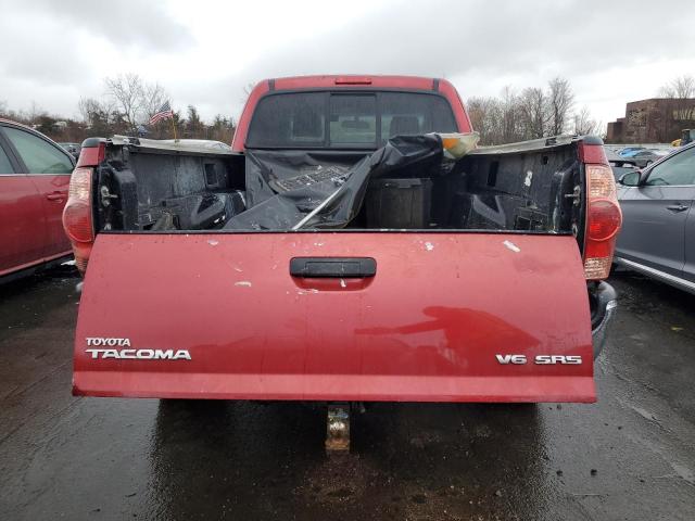 5TEUU42NX6Z184135 - 2006 TOYOTA TACOMA ACCESS CAB RED photo 6