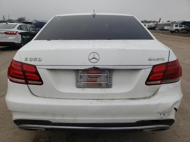 WDDHF8JB1EA987313 - 2014 MERCEDES-BENZ E 350 4MATIC WHITE photo 6