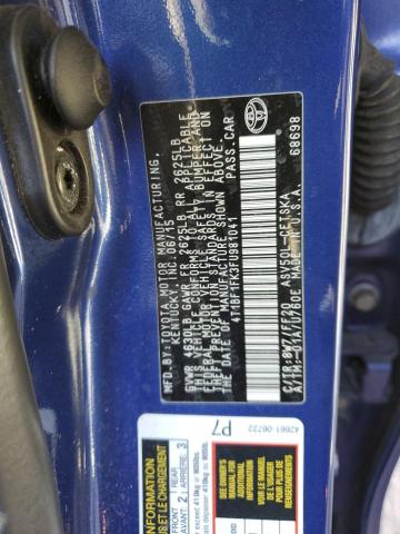 4T1BF1FK3FU981041 - 2015 TOYOTA CAMRY LE BLUE photo 12