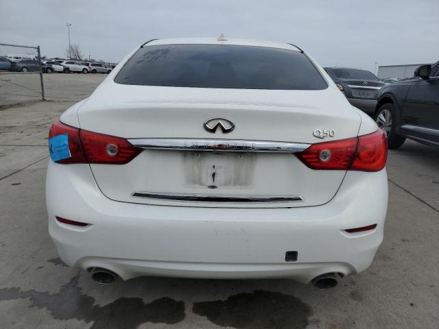 JN1BV7AP7FM333735 - 2015 INFINITI Q50 BASE WHITE photo 6