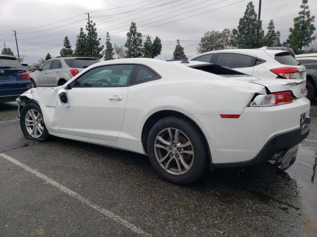 2G1FB1E33F9222763 - 2015 CHEVROLET CAMARO LS WHITE photo 2