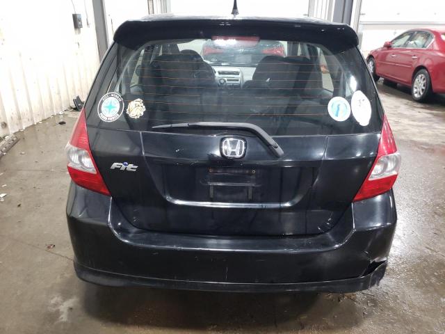 JHMGD37617S019832 - 2007 HONDA FIT S შავი ფოტო 6