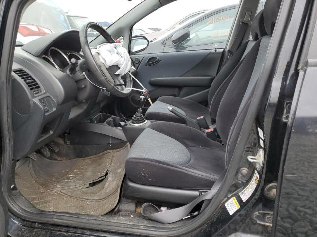 JHMGD37617S019832 - 2007 HONDA FIT S შავი ფოტო 7