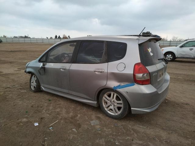 JHMGD38637S044388 - 2007 HONDA FIT S SILVER photo 2