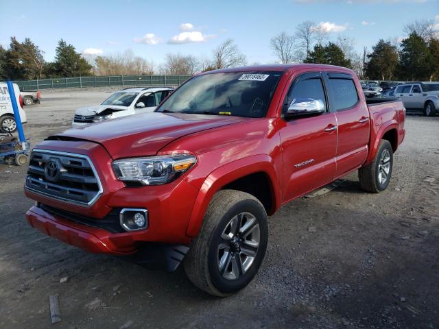 5TFGZ5AN9HX112682 - 2017 TOYOTA TACOMA DOUBLE CAB 栗色 照片 1