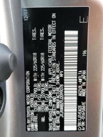 JTJYARBZ9J2099078 - 2018 LEXUS NX 300 BASE 银色 照片 13