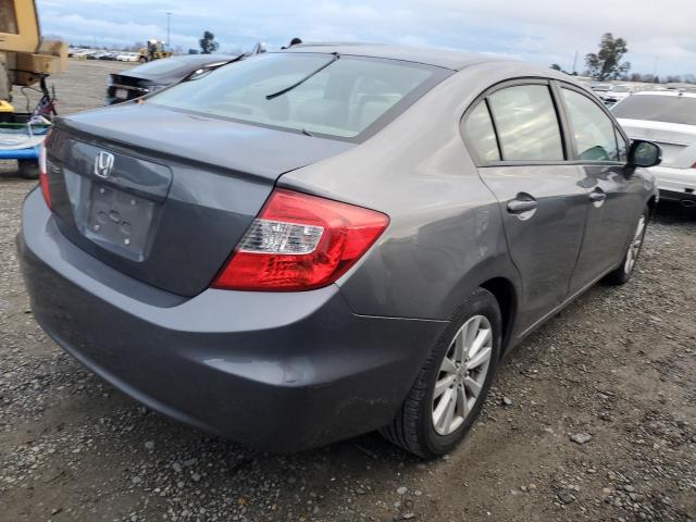 19XFB2F81CE390227 - 2012 HONDA CIVIC EX GRAY photo 3