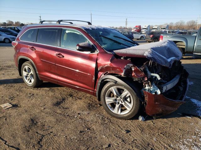 5TDDKRFH8GS272607 - 2016 TOYOTA HIGHLANDER LIMITED BURGUNDY photo 4