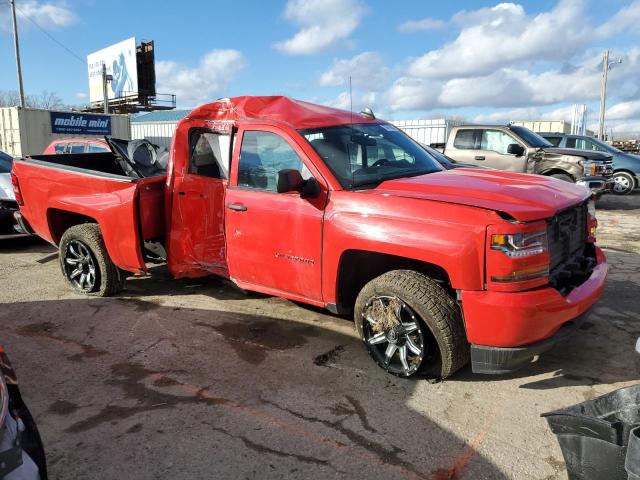 3GCPCPEC2JG530551 - 2018 CHEVROLET SILVERADO C1500 CUSTOM RED photo 4