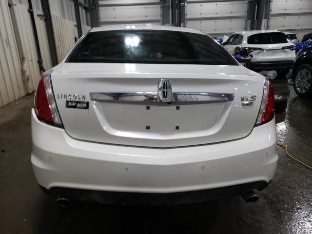 1LNHL9ER4AG612504 - 2010 LINCOLN MKS WHITE photo 6