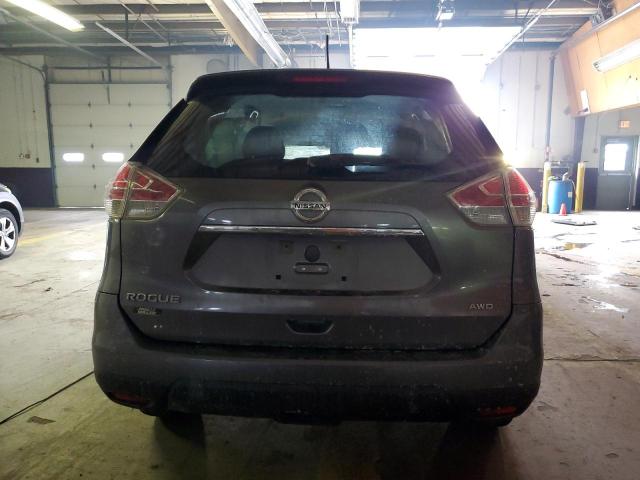 KNMAT2MV2FP509570 - 2015 NISSAN ROGUE S GRAY photo 6