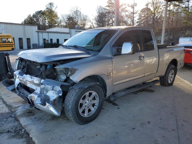 1N6AA06B54N581057 - 2004 NISSAN TITAN XE SILVER photo 1