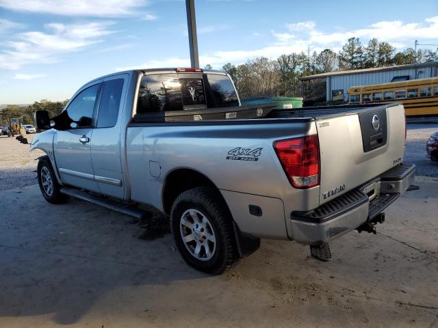 1N6AA06B54N581057 - 2004 NISSAN TITAN XE SILVER photo 2