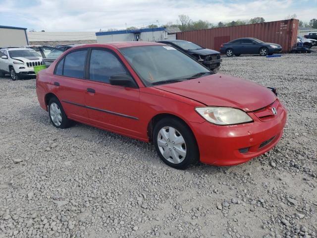 1HGES16385L001329 - 2005 HONDA CIVIC DX VP RED photo 1