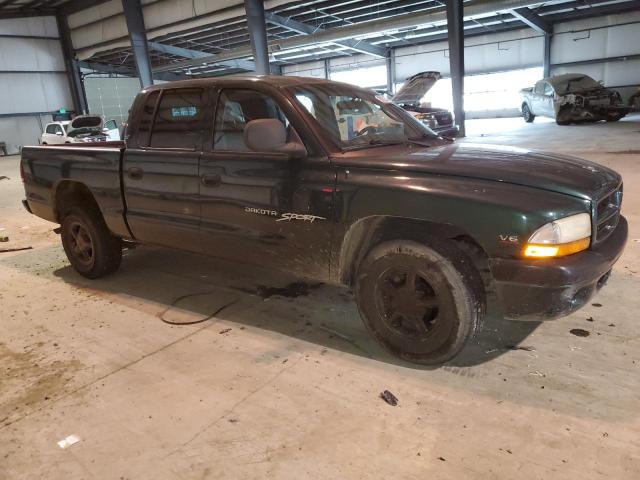 1B7GL2AX0YS735753 - 2000 DODGE DAKOTA QUAD GREEN photo 4