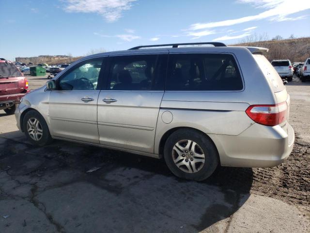 5FNRL38617B455069 - 2007 HONDA ODYSSEY EXL SILVER photo 2