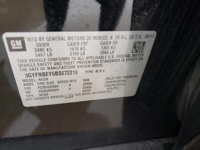 3GYFNBEY6BS672219 - 2011 CADILLAC SRX PERFORMANCE COLLECTION Қара фото 12