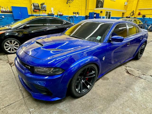 2C3CDXL97LH240574 - 2020 DODGE CHARGER SRT HELLCAT BLUE photo 2