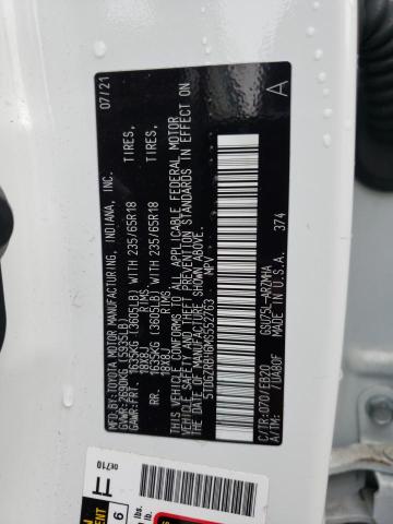 5TDGZRBH6MS552763 - 2021 TOYOTA HIGHLANDER XLE WHITE photo 13