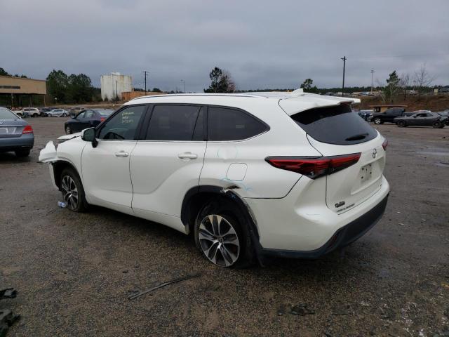 5TDGZRBH6MS552763 - 2021 TOYOTA HIGHLANDER XLE WHITE photo 2