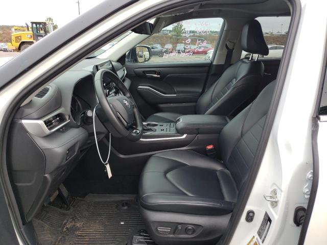 5TDGZRBH6MS552763 - 2021 TOYOTA HIGHLANDER XLE WHITE photo 7