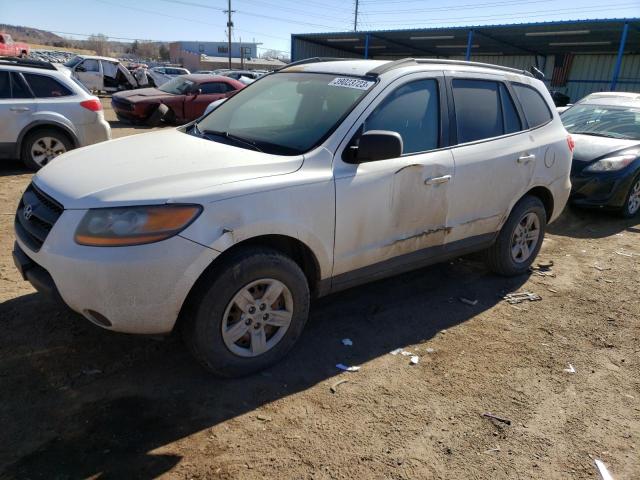 5NMSG13D39H330656 - 2009 HYUNDAI SANTA FE GLS WHITE photo 1