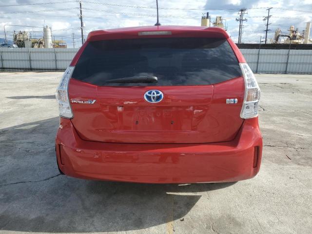 JTDZN3EU6E3319334 - 2014 TOYOTA PRIUS V RED photo 6