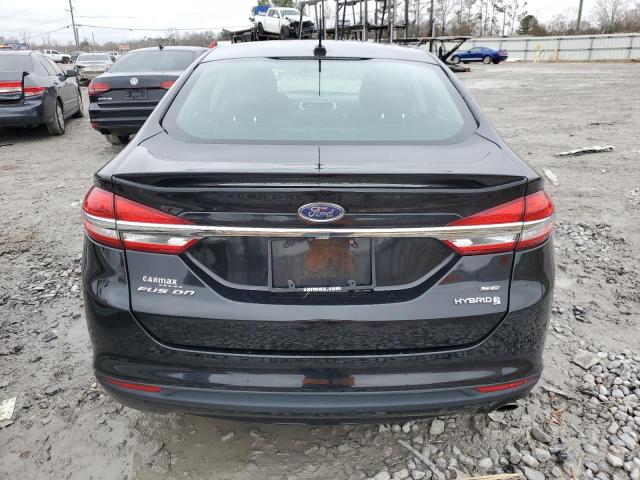 3FA6P0LU7HR181748 - 2017 FORD FUSION SE HYBRID BLACK photo 6