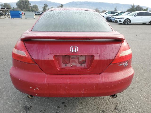 1HGCM82673A031912 - 2003 HONDA ACCORD EX RED photo 6