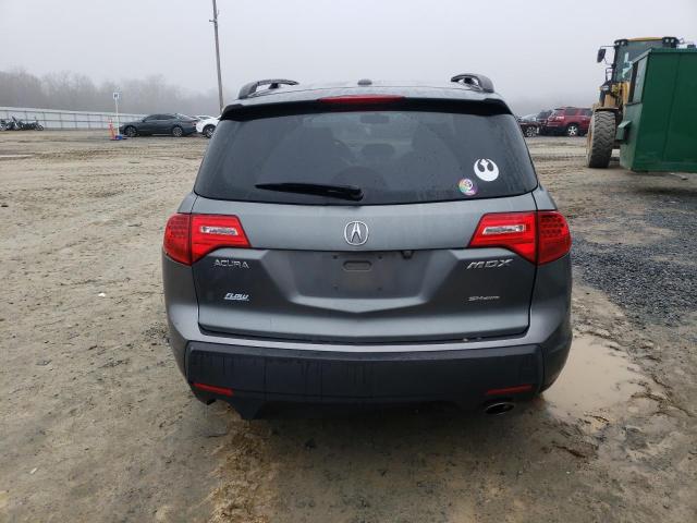 2HNYD28478H552266 - 2008 ACURA MDX TECHNOLOGY CHARCOAL photo 6