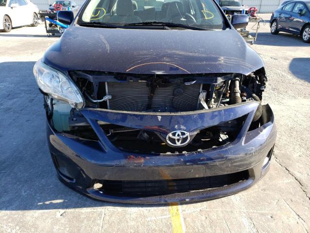 5YFBU4EE3CP057179 - 2012 TOYOTA COROLLA BASE BLUE photo 12