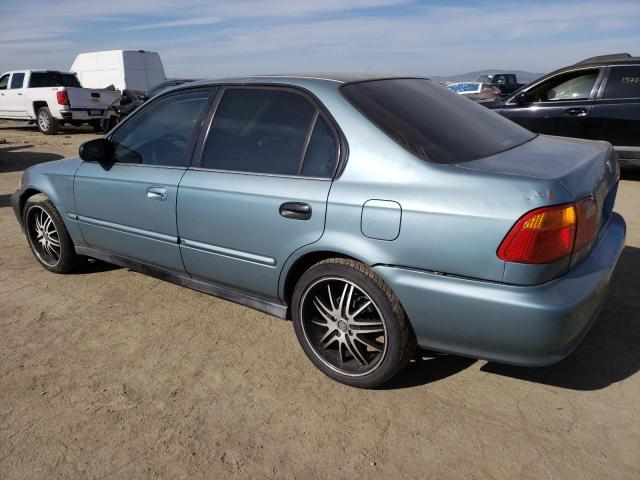 2HGEJ6610YH591350 - 2000 HONDA CIVIC BASE BLUE photo 2