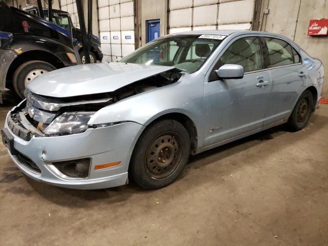 3FADP0L35AR133802 - 2010 FORD FUSION HYBRID BLUE photo 1